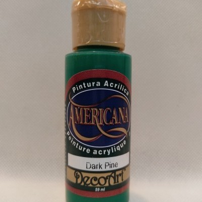 Frasco de tinta acrílica verde escuro Americana