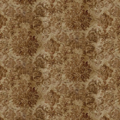 padrão floral clássico em tons de bege e castanho