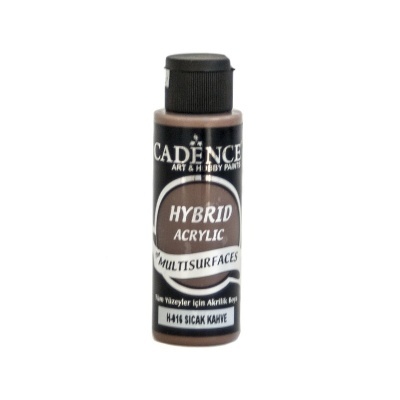 Frasco pequeno de tinta acrílica Cadence Hybrid Acrylic Multisurfaces marrom quente