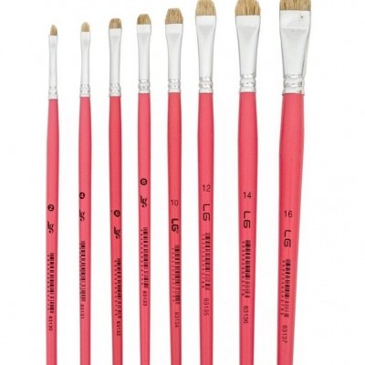 Conjunto de oito pincéis de maquilhagem rosa com cerdas naturais