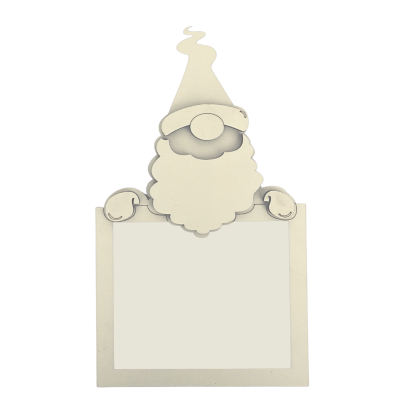 decoração de Natal Pai Natal com moldura vazia