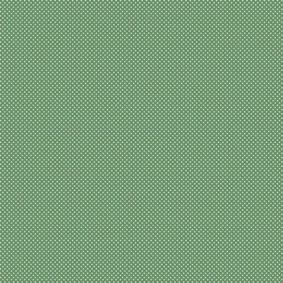 tecido verde com padrão de pequenos pontos brancos