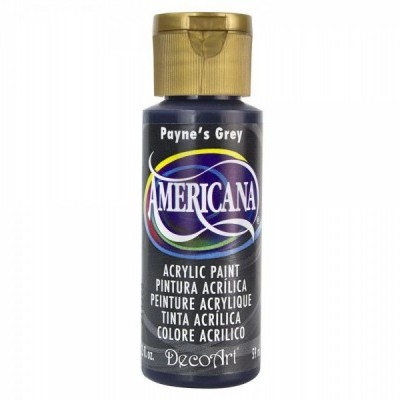 Frasco de tinta acrílica Americana cor Payne's Grey