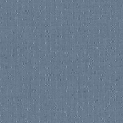 Tecido azul com padrão branco de pequenos motivos alinhados