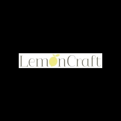 Logotipo LemonCraft com limão amarelo estilizado
