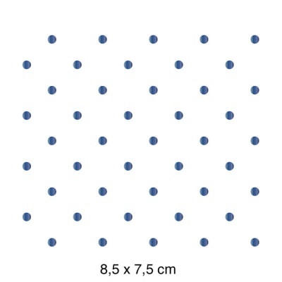 Padrão branco com pontos azuis organizados em linhas e colunas