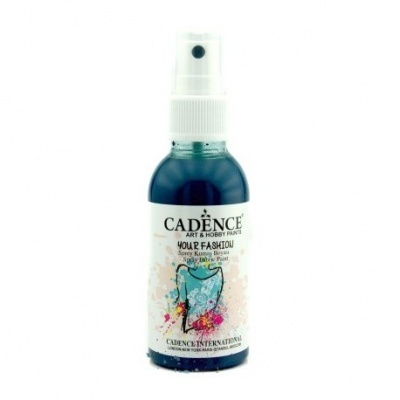 Spray de pintura têxtil Cadence Your Fashion azul com tampa branca