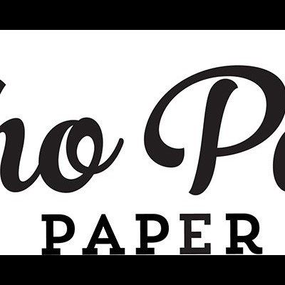 Logótipo preto de Echo Park Paper Co. em fundo branco