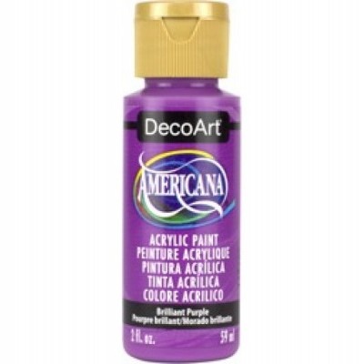 Frasco de tinta acrílica DecoArt Americana Roxo Brilhante 59 ml