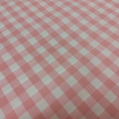 tecido xadrez rosa e branco