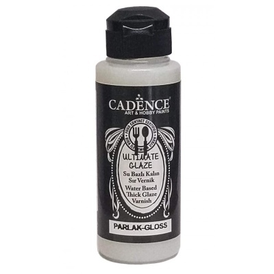 Frasco de verniz CADENCE Ultimate Glaze com tampa preta