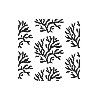 Padrão de ramos pretos em fundo branco