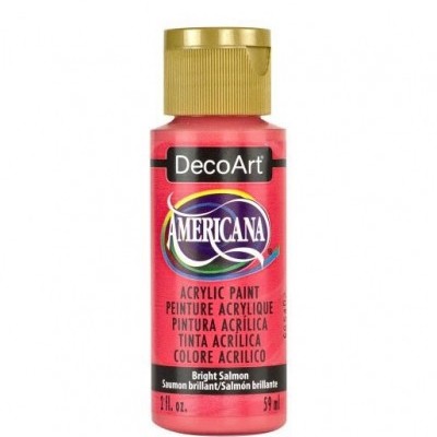 Frasco de tinta acrílica decoart americana cor Bright Salmon