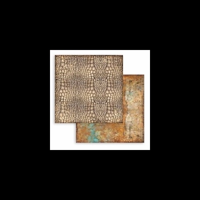 Papéis decorativos quadrados com padrões texturizados para scrapbooking.