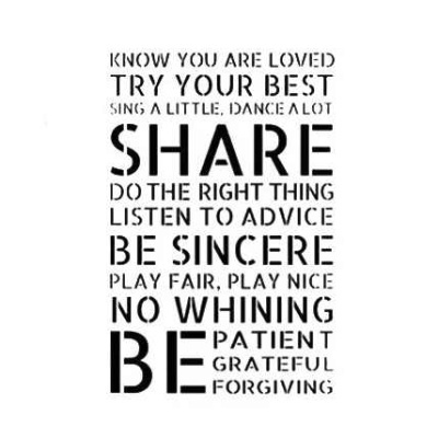 Texto motivacional branco e preto com várias frases em inglês