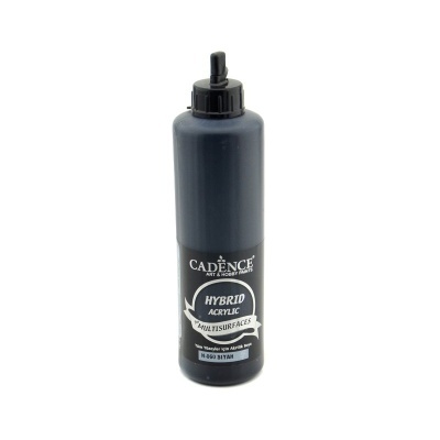Frasco preto de tinta acrílica Cadence Hybrid Acrylic Multisurfaces