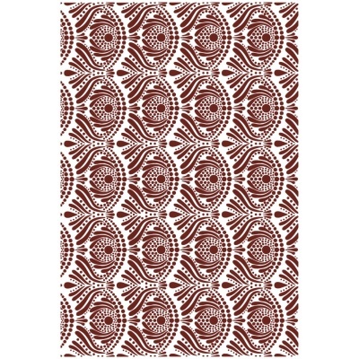 Papel de parede padrão castanho e branco com textura decorativa