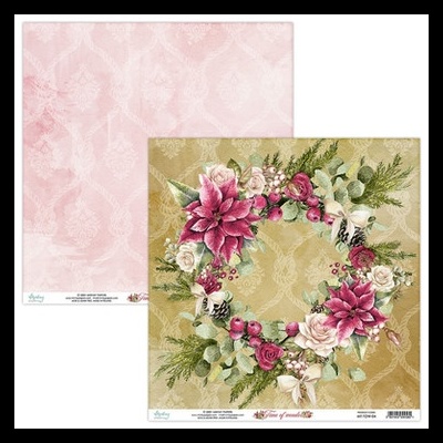 Papel decorativo com coroas e padrão rosa claro