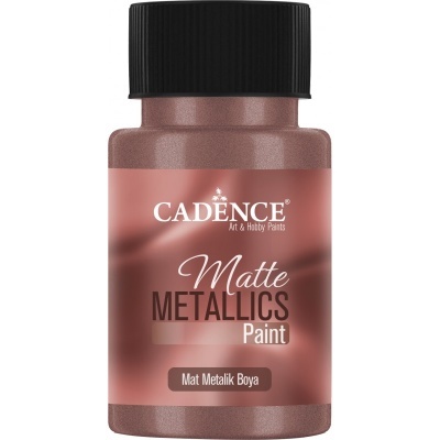 Frasco tinta acrílica Cadence Matte Metallics rosa metálico