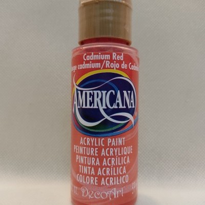 Frasco de tinta acrílica Americana Cadmium Red