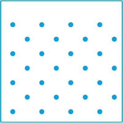 Padrão de bolinhas azuis em fundo branco