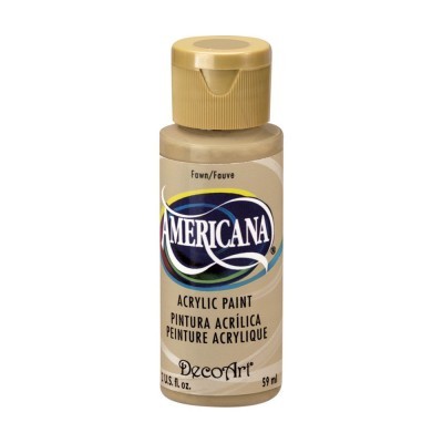 Frasco de tinta acrílica Americana DecoArt bege 59 ml