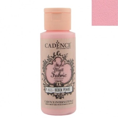 Frasco de tinta rosa para tecido da marca CADENCE
