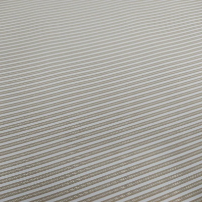 tecido com padrão listrado fino bege e branco