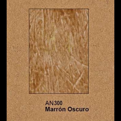 Amostra de cor castanho escuro AN300 Marrón Oscuro sobre fundo castanho claro
