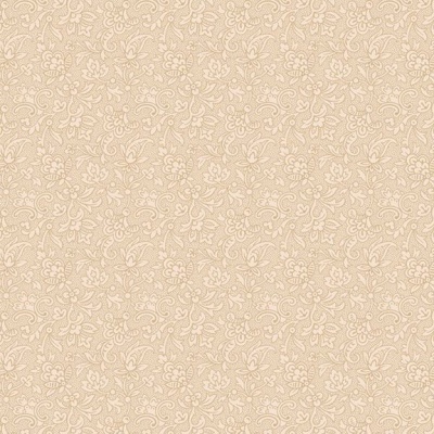 Papel de parede bege com padrão floral em relevo