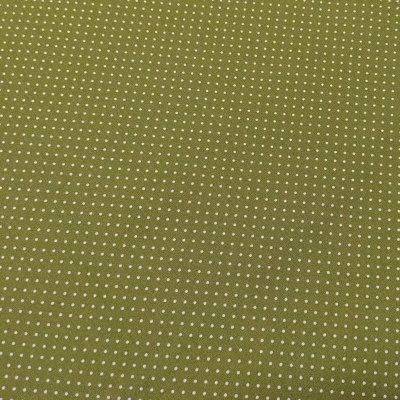 tecido verde com bolinhas brancas pequenas
