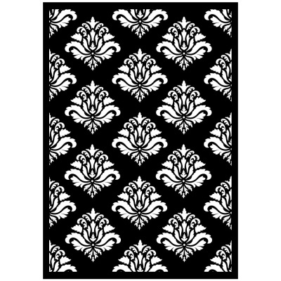padrão vintage branco ornamental fundo preto