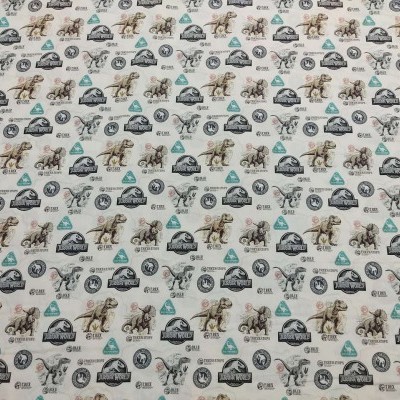 Pano estampado com cavalos e texto CACTUS VALLEY