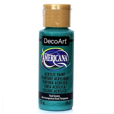 Frasco de tinta acrílica DecoArt Americana verde azulada