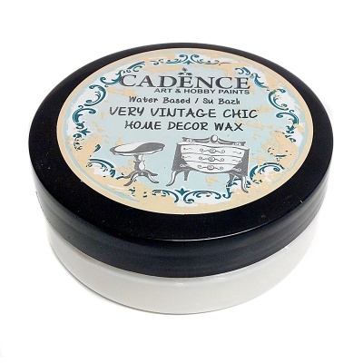 Pote de cera para decoração de casa CADENCE com tampa preta e etiqueta decorativa