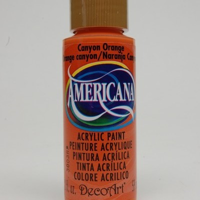 Frasco de tinta acrílica Americana cor laranja Canyon