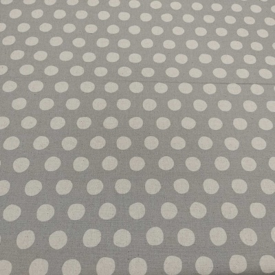 tecido cinzento com bolinhas brancas padrão irregular