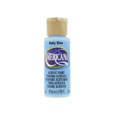 Frasco de tinta acrílica Americana DecoArt cor Baby Blue