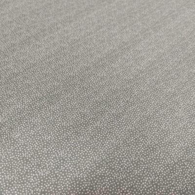 Tecido cinzento com padrão de pequenos pontos brancos