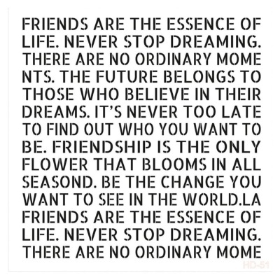 Texto motivacional em inglês em fundo branco