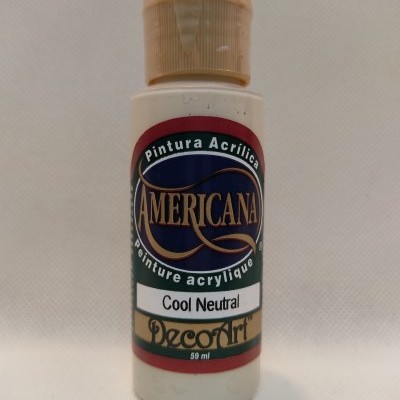 Frasco de tinta acrílica Americana, cor Cool Neutral, 59 ml