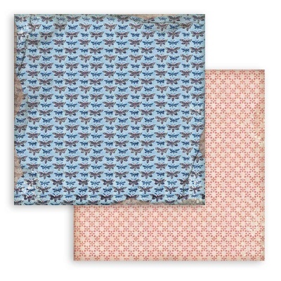 Duas folhas de papel decorativo com pattern abelhas e floral