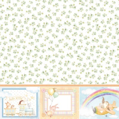 Painéis decorativos infantis com animais e arco-íris coloridos em tons pastel