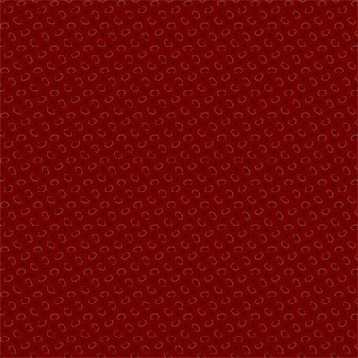 Padrão repetitivo de pequenas imagens circulares em tecido ou papel vermelho