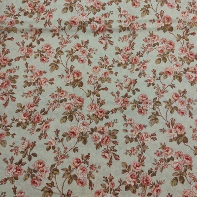 tecido com padrão floral em fundo bege