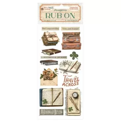 Autocolantes decorativos com temas de viagem e escrita em inglês