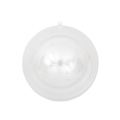 Bola decorativa de Natal transparente com gancho