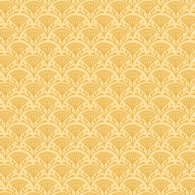 Papel de parede amarelo claro com padrão floral amarelo escuro