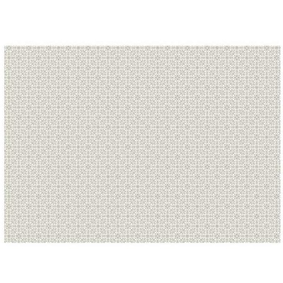 Tapete retangular bege com padrão geométrico preto