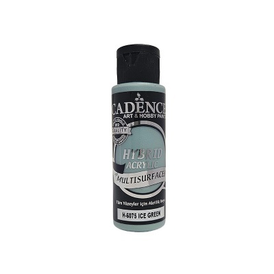 Frasco de tinta acrílica Cadence Hybrid Acrylic verde gelo para múltiplas superfícies